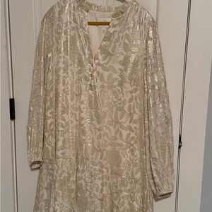 Lilly Pulitzer Cream and Gold Dress